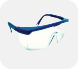 แว่นตานิรภัยเลนส์ใส ขาปรับได้