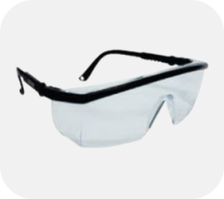 แว่นตานิรภัยเลนส์ใส ปรับขาได้